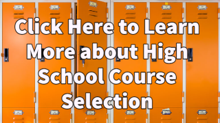  Lockers with text about high school selection